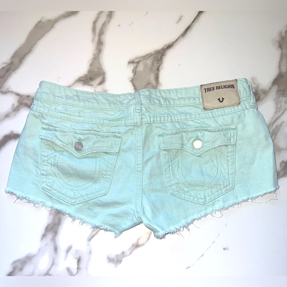 True Religion Joey Cut Off Jean Shorts Women Size 32